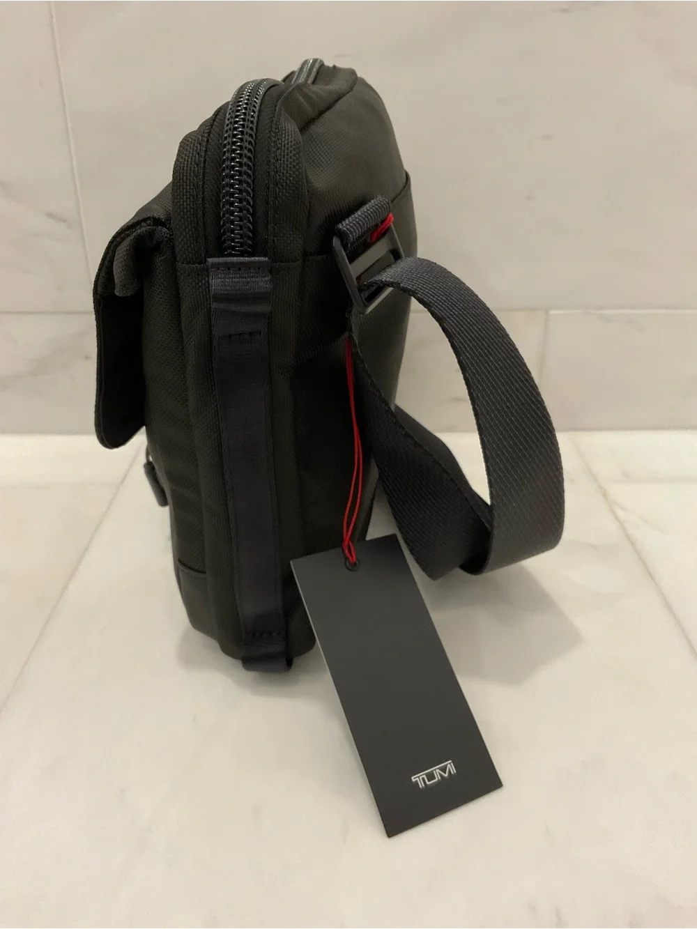 NEW Tumi ALPHA BRAVO JUNIOR 9.5” Ballistic Nylon Sling Crossbody Bag - BLACK
